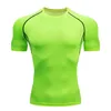 Men Running Compression T-shirt Short Sleeve Sport Tees Gym Fitness Sweatshirt Male Jogging Tracksuit Homme Athletic Shirt Tops 240321