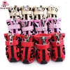 Vêtements pour chiens de haute qualité de style léopard pour animaux de compagnie en cuir PU avec quatre pièces pour chiens (couleurs assorties XS-XL)