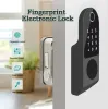 Lock Wafu Smart Lock Tuya WiFi Bluetooth Compatible App Fingerabdruck RIM Lock Smart Card Digitales Keyless Code Elektronische Türschloss