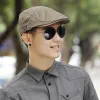 Caps 5559cm 6063cm Male Summer Plus Size Newsboy Caps Men Casual Ivy Hat Pure Cotton Flat Peaked Cap Women Big Size Beret Hats