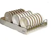 Kitchen Storage No Installation Of Cutlery Holder Cabinet Stainless Steel Pull Basket Split Dish Rack Smooth Guide Rail Shelves