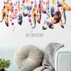 Wall Stickers Creative Color Feather Pvc Home Decor Living Room Bedroom Decoration Mural Wallpaper Self Adhesive Porch Art Decal