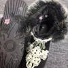 Casual Shoes Women Boots Plush Suede Parent Child Snow Boot Heavy Cotton Fashion Pearls Sequins Rhinestone Tassel Black Hair Winter