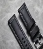 Uhren Bänder 20 21 22 24 26mm handgefertigtes dickes echtes Leder -Uhrband -Armband Hochwertiges Armbanduhr -Armband für Citize PAM4723575