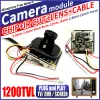 Intercom Real 1200tvl HD Färg 1/4CMOS Analog 960H CVBS Färdiga Monitor CCTV MINI CHIP -modul Komplett 2,8 mm lins Ircut -kabel En fullständig uppsättning