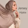 Vêtements ethniques Jersey de coton modal Scarpe Hijab Châle musulman Plain Turban Tip Head Wraps for Women Africa Bandband 170x60cm