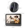 Doorbells JeaTone WiFi Video Peephole for Door Tuya Doorbell Viewer Camera for Smart Home Wireless Video Eye Intercom with Motion Record