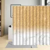 Duschgardiner abstrakt marmor ombre konst modern geometriskt tryck tyg bad gardin mode badrumsdekor med krokar grå