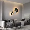 Wall Lamps Nordic Minimalist Modern Bedroom Living Room Sofa Background Art Creative Black And White LED Lamp Corridor Decorative