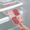 Storage Bottles Clear Plastic Refrigerator Organizer Fresh-keeping Sealed Compartment Box Vegetable Case Container Crisper