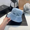 Hink hat casual unisex lyx caps designer hattar visirs mångsidiga mössa sommarsol hatt kust havet bomull cowboy tvätt fiskare hatt kan bäras av både män och kvinnor