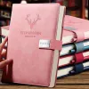 Notebooks A5 Thick Notebook Literary Notepad Business Simple Soft Leather Teacher Student Classroom Notebook Learning Gift