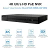 Système Hikvision OEM 8CH 4K NVR 4/6 / 8PCS 5MP CAMERIE POE IP Sécurité Kit Système Audio IP CAMER