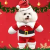 Hondenkleding Pet Xmas Snowman Clothing Warm Fleece Coat Puppy Cats Fashion Christmas Cles Santa Claus Elk Costume Pyjama