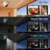 System Techage H.265 5MP POE Security Camera System Face Detection Twoway Audio CCTV Video Surveillance Camera Set Colorful Night View