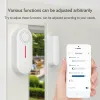 Kits Tuya Smart WiFi Door And Window Alarm Sensor Alarm Realtime Detector Sound Alarm Kids Safety Home Security Alarm System Alexa