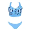 Women's Swimwear Plus Size Split Conservative Beach Bikini Foreign Trade Three Piece 3piece Swimsuit