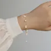 Brazaletes ashiiqi pulsera de perlas de agua dulce natural para mujeres real 925 sterling plate joya hecha a mano boda