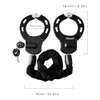 Cykellås Antitheft MTB Road Bike Steel Padlock Wire Chain High Security Electric Scooter Handcuff 2362 InG 240401