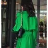 Trench Coats de Femme 2024 Spring Autumn Elegant Coat Version Mid-Longue