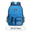 Rucksack Black Travel Frauen Große wasserdichte Schulbeutel College -Studenten Teenager lässig Laptop Rucksack Trolley Belt XA430C