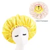 2024 Bonnets de cheveux en satin réversibles Capes à cheveux double caler Ajuster le chapeau de couverture de la tête de bonnet de nuit pour accessoires de coiffage à ressort bouclé pour