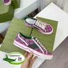 2024 NYT TOP TENNIS 1977 Canvas Casual Shoes Designer Women Shoe Italy Green and Red Web Stripe Rubber Sole For Stretch Cotton Low Platform Top Men Sneaker