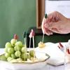 Forks 50/100 PCS Noel Bambu Dize Cupcake Hat Tek Kullanımlık Tatlı Tatlı Kürek Meyve Sopası Parti Malzemeleri Bento Aksesuarları