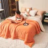 Cobertores outono de lã de inverno cobertor macio de flanela de coral quente capa casual para sofá -cama de quarto colchas de calor confortável e confortável