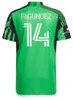 2024 Austin FC Soccer Jersey Kid Kit Hombre 24/25 Camisa de fútbol Casa primaria VOCO VOCES Away White Tan Armadillo Driussi Rigoni Rubio Wolff Zardes Rereira