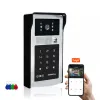 Intercom Tuya Wi -Fi Wodoodporny system HD 1080P Smart Door Telefon bezprzewodowy KLEJU KLEJU KARTY RFID REGOL RELL -MAT FOR Mieszkanie