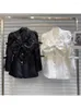 Kvinnors kostymer high street est mode 2024 designer jacka diamanter pärlor båge blazer
