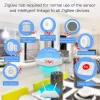 Button Mini Tuya ZigBee SOS Button Sensor Alarm Elderly Alarm Push Waterproof Emergency Panic Button Smart Home Security Alarm System