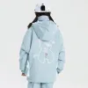 Suits 2022 Mountain Hooded Baby Girl Snow Snow Jacket Waterproof Warm Children Ski Coat Sport Outdoor Kids Outerwear Windproof Clothes