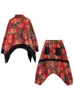 Pantaloni da due pezzi da donna Xitao Set di stile cinese Set primaverile Flowers Turtleneck Pullover Full Sleeve Fashion Pant Lyd1522