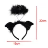 Party Supplies Angel Wing Headband Lovely Hair Clip Devil Decorative With Light Headwear For Women Po Props Costume Wedding Carnival