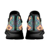 Casual Shoes Colorful Tribal Aztec Cartoon Mönster Icke-halklägenheter för kvinnor Mesh Absorberande löpande utomhusarbete Walking Foar