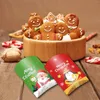 Enveloppe cadeau DC002 12pcs Christmas Kraft Paper Box Oreiller Candy Candy Merry Faven Boxes for Kids Happy Year NAVIDAD