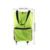 Storage Bags 2 Pcs Shopping Trolley Bagcrate Wheels Grocery Groceries Cart Collapsible Pouch Folding