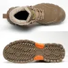 Bottes Nouvelles chaussures de sécurité de travail en laine épaissie d'hiver pour hommes