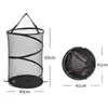 Laundry Bags Household Foldable Basket Large Polyester Mesh Portable Dirty Clothes