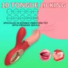 Sexe jouet gode vibrateur Clitorals Stimulateur pour femmes Rose Shape Tongue Licking Vibrations Clitoral Stimulator Nipples Massager pour les couples de masturbation femelles
