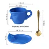 Kopjes schotels latte cup kussen mok set afgeronde rand gemakkelijk te reinigen koffie voor theemelk sp9999