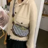 Waist Bags Timis Li Houndstooth Chestbag PU Bag Women Belt Classic Fashion Drum Travel Purse Phone Pouch Pocket Hip