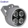 Acessórios Gadinan Outdoors IR IR Infravermelho à prova d'água Visão noturna CCTV LEDS ENFERIMENTO DE LUZ 4 ARAY IR LEVA LED