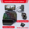 Combos Mobile Gamepad Controller Bluetooth Gaming Keyboard Mouse Converter para PS4 Xbox Nintendo Switch Android iOS Mobile Thone iPad