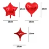 Ballon en forme de cœur à cinq points en étoile en forme de coeur Ballon Balloons Balloons en forme de festival en forme de décoration de festival TH1371