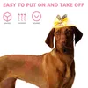 Hondenkleding paashoed huisdier kostuum oor bowknot verstelbare zon katten cap headdearcosplay