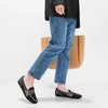 Chaussures de marche Bacia Locs larges pour les femmes tricot confortable Business Casual Square Toe Flabs