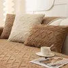 Cubiertas de silla sólida jacquard plush sofá cubierta invierno calentado espesado espesado sin deslizamiento